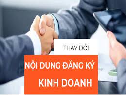 Thay đổi đăng ký kinh doanh 2022