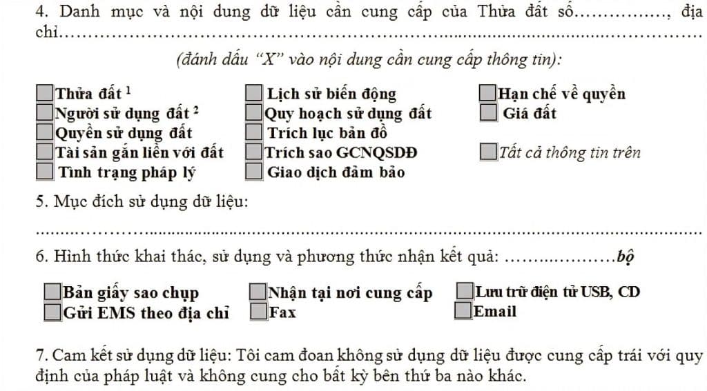 thông tin đất đai