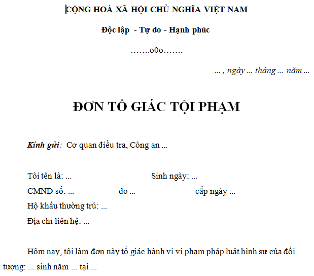 Tố giác tội phạm: Trách nhiệm tiếp nhận, thẩm quyền và thủ tục giải quyết (2023)