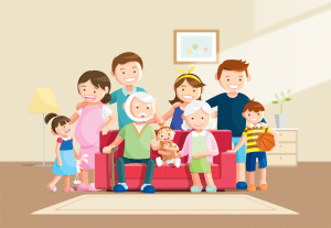 Con mấy tuổi chung sống với cha mẹ phải chăm lo đời sống chung gia đình?