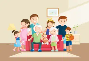 Con mấy tuổi chung sống với cha mẹ phải chăm lo đời sống chung gia đình?