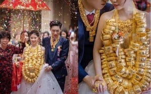 Vàng được trao trong ngày cưới là tài sản riêng hay chung?