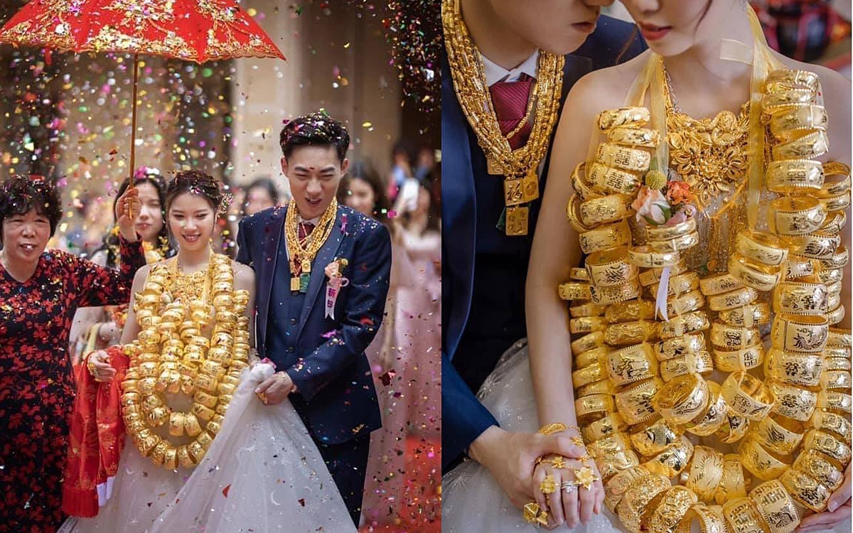 Vàng được trao trong ngày cưới là tài sản riêng hay chung?